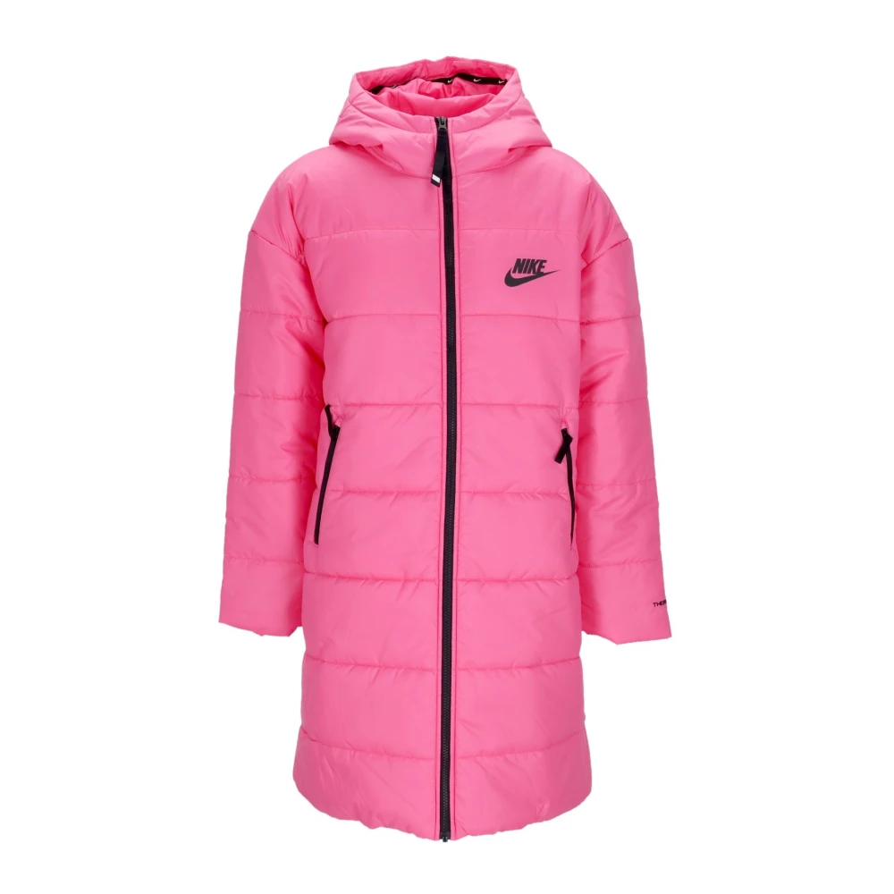Nike Repel Hooded Parka in Pinksicle Zwart Pink Dames