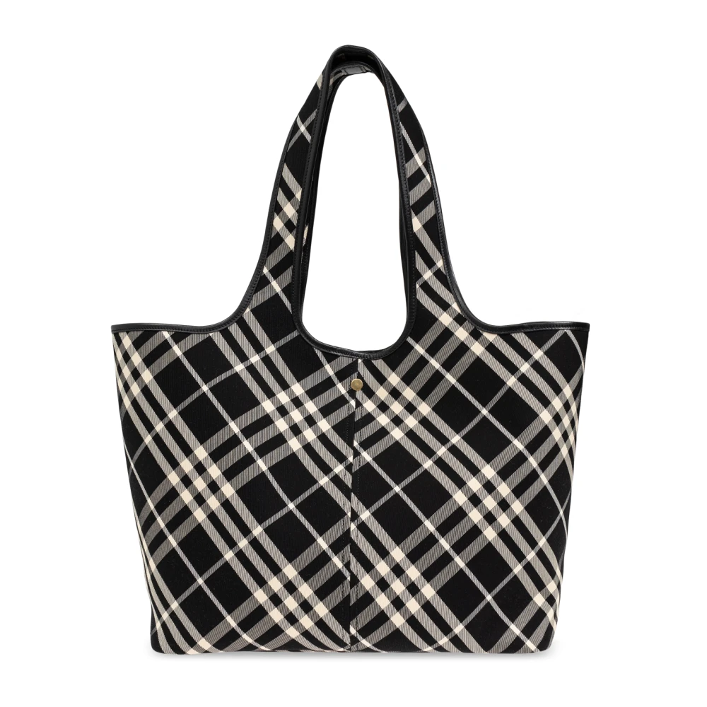 Burberry Tas type Shopper Black Dames