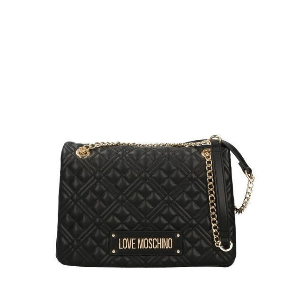 Love Moschino Gewatteerde PU Schoudertas Black Dames