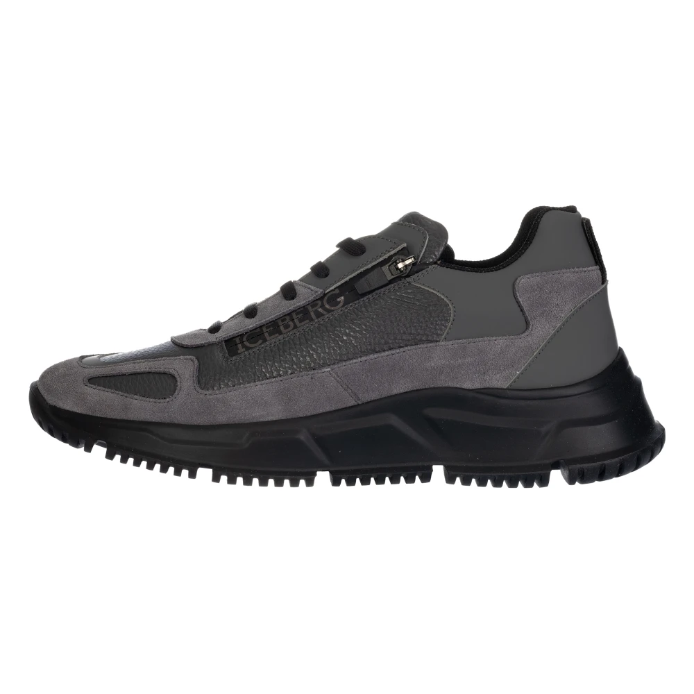 Iceberg Grijze Sneakers Regular Fit Gray Heren