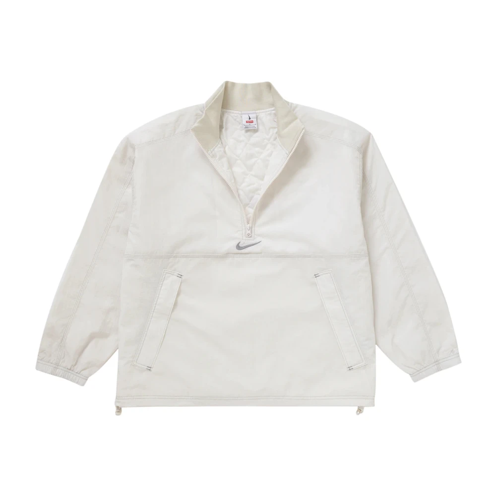 Supreme Witte Jas Samenwerking Nike White Heren