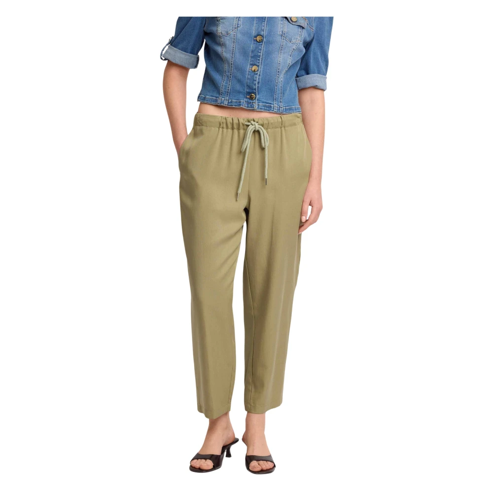 Kocca Green Straight Trousers, Female, Xs, Jogger Trousers