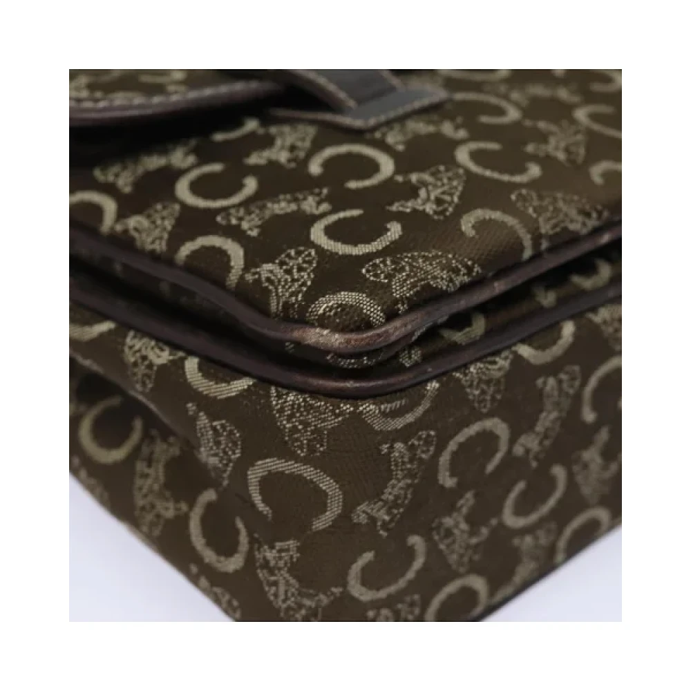 Celine Vintage Pre-owned Canvas handbags Brown Dames