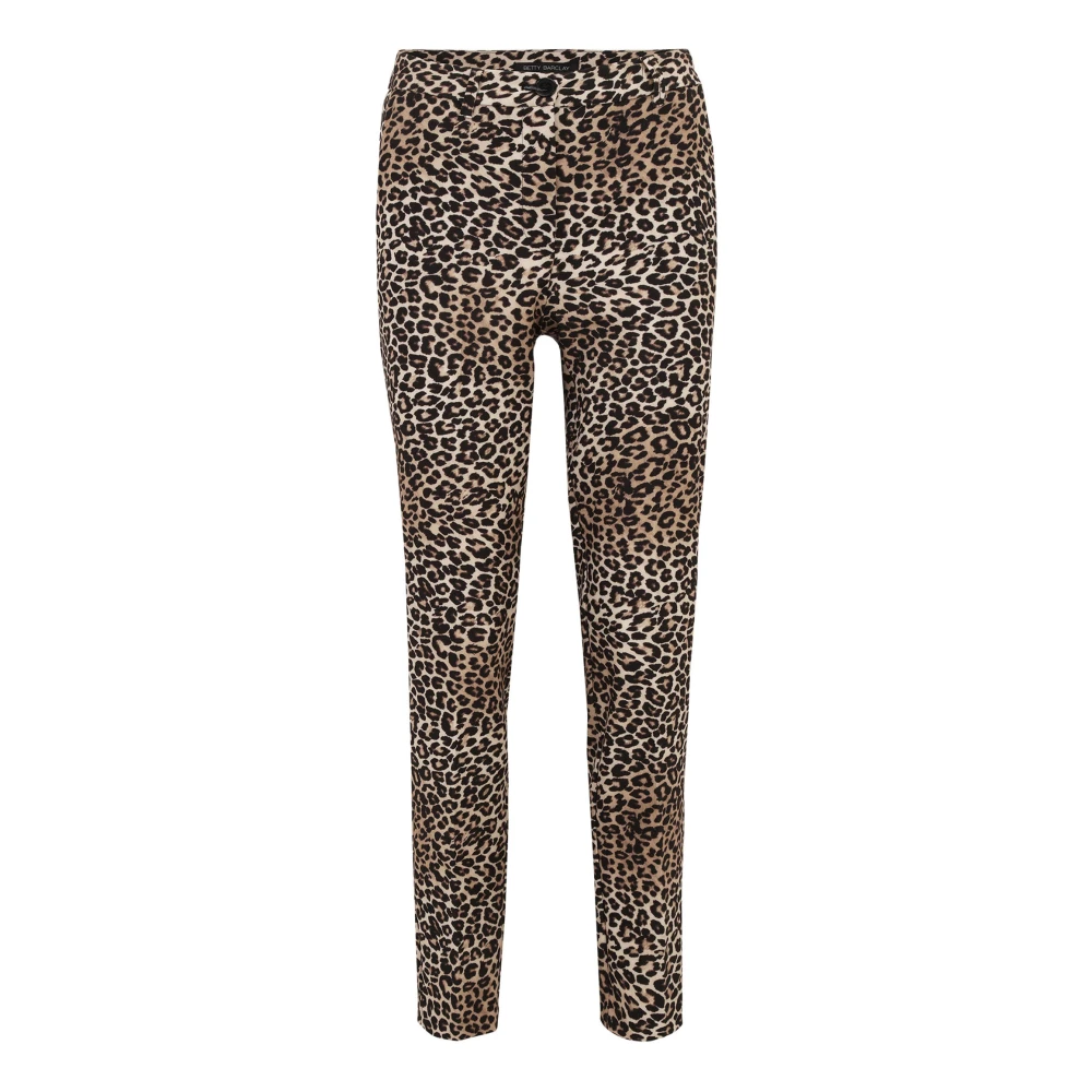 Betty Barclay Moderne zakelijke broek met dierenprint Multicolor Dames