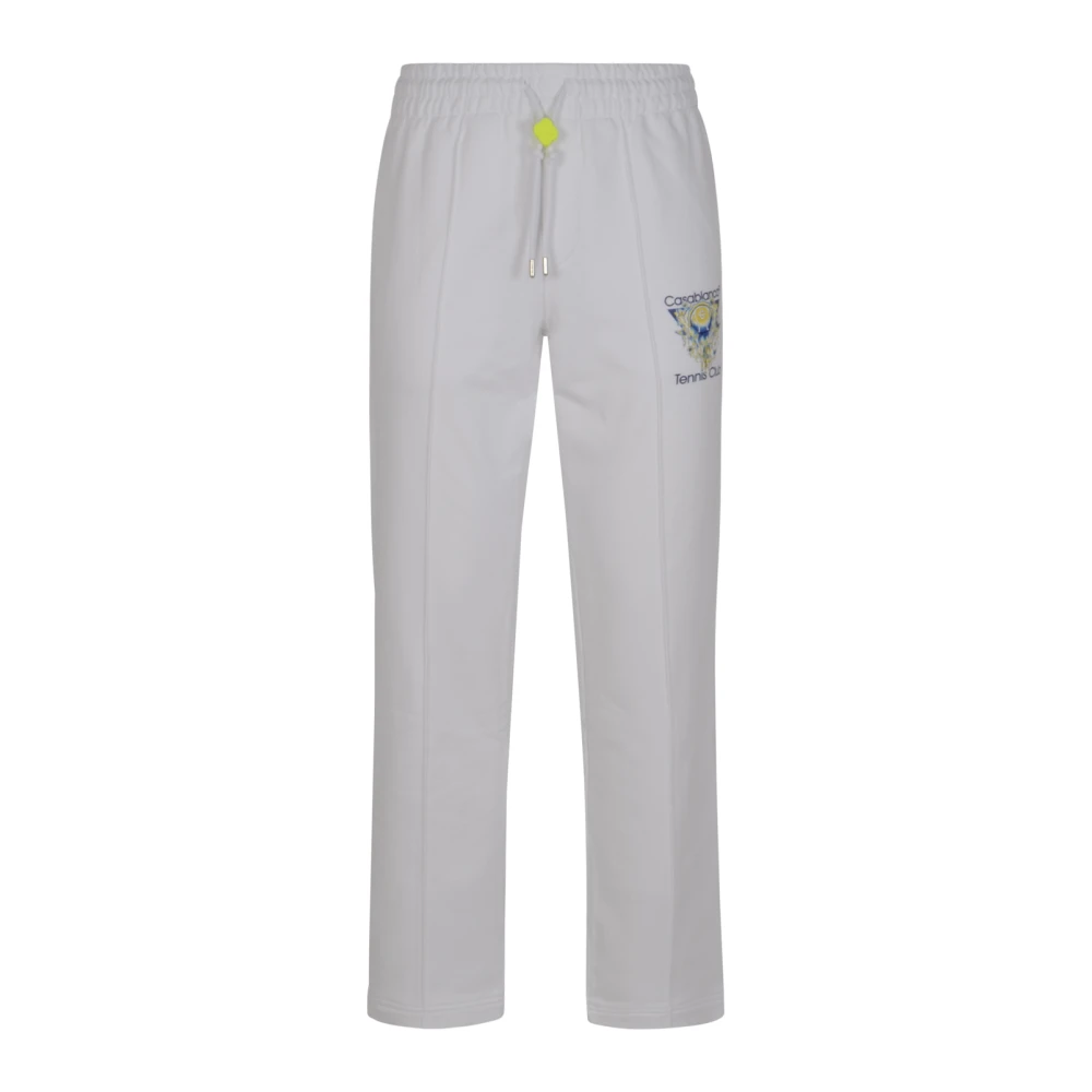 Casablanca Men's White Tennis Club Icon Pintuck Jogger