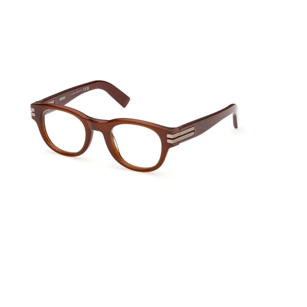 Zegna Men's Brown Glasses, 49 Mm, Optical Frame