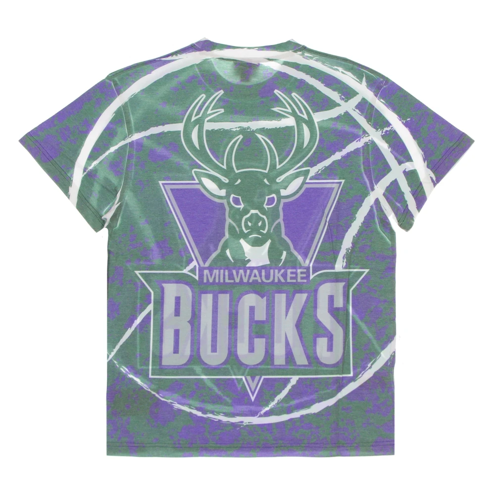 Mitchell & Ness Milwaukee Bucks NBA T-shirt Groen Multicolor Heren