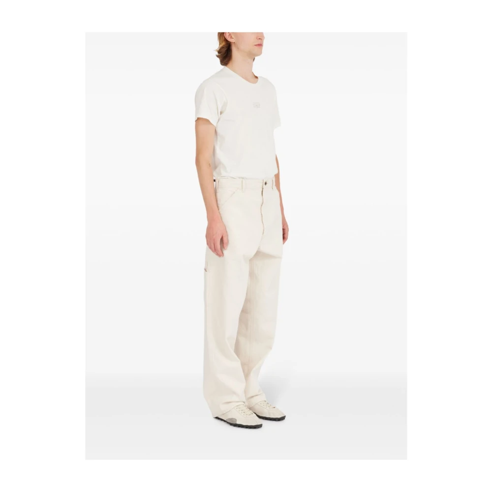 Maison Margiela Witte Denim Broek Rechte Pijp White Heren