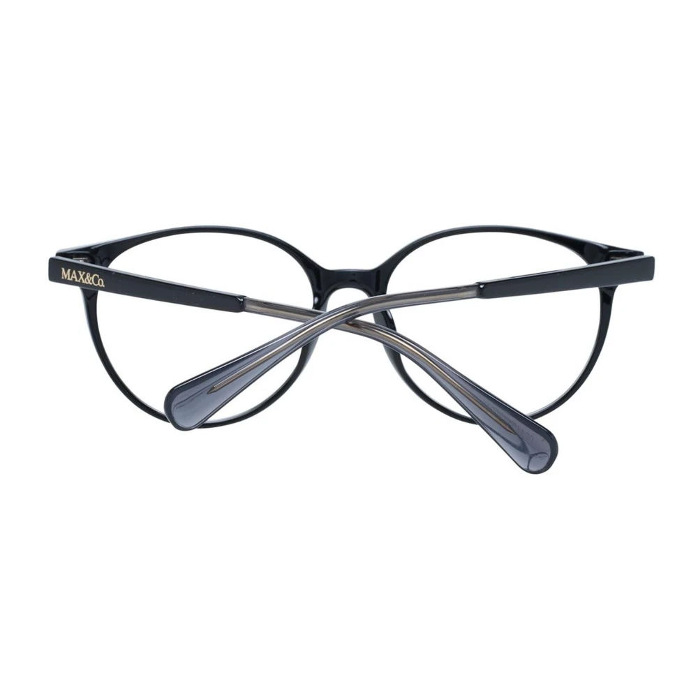Max & Co Stijlvolle zwarte ronde optische monturen Black Dames