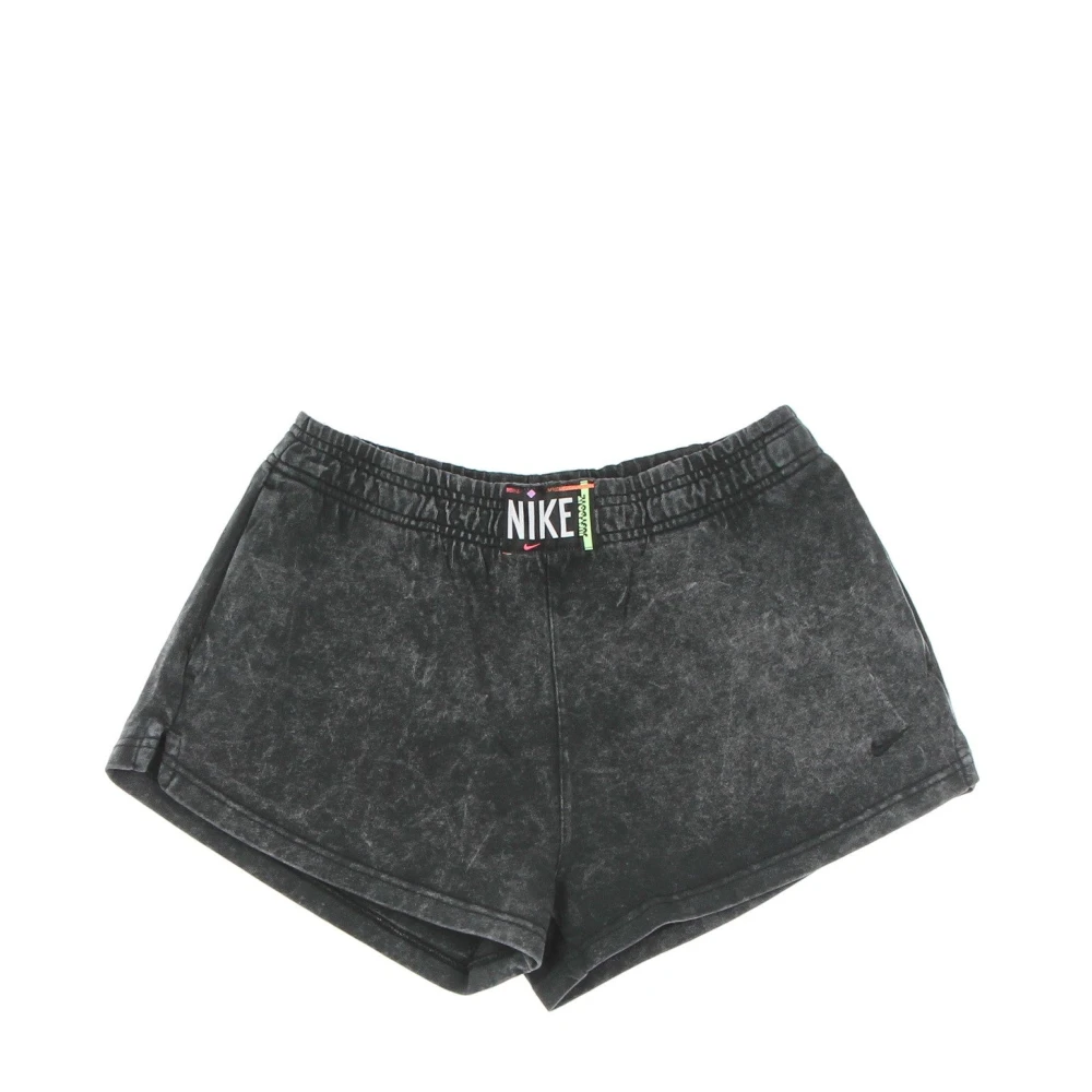 Nike Zwarte sportshorts met hoge taille Black Dames