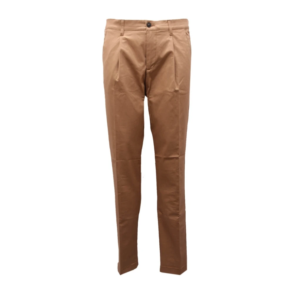 Eleventy Men's Brown Light Cotton Trouser - Chinos - W32 - Trousers