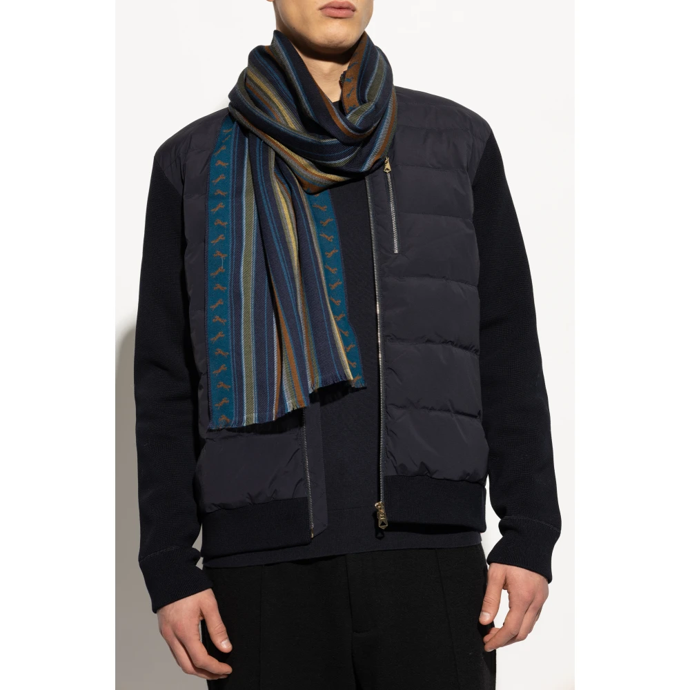 Paul Smith Sjaal met streep patroon Multicolor Heren