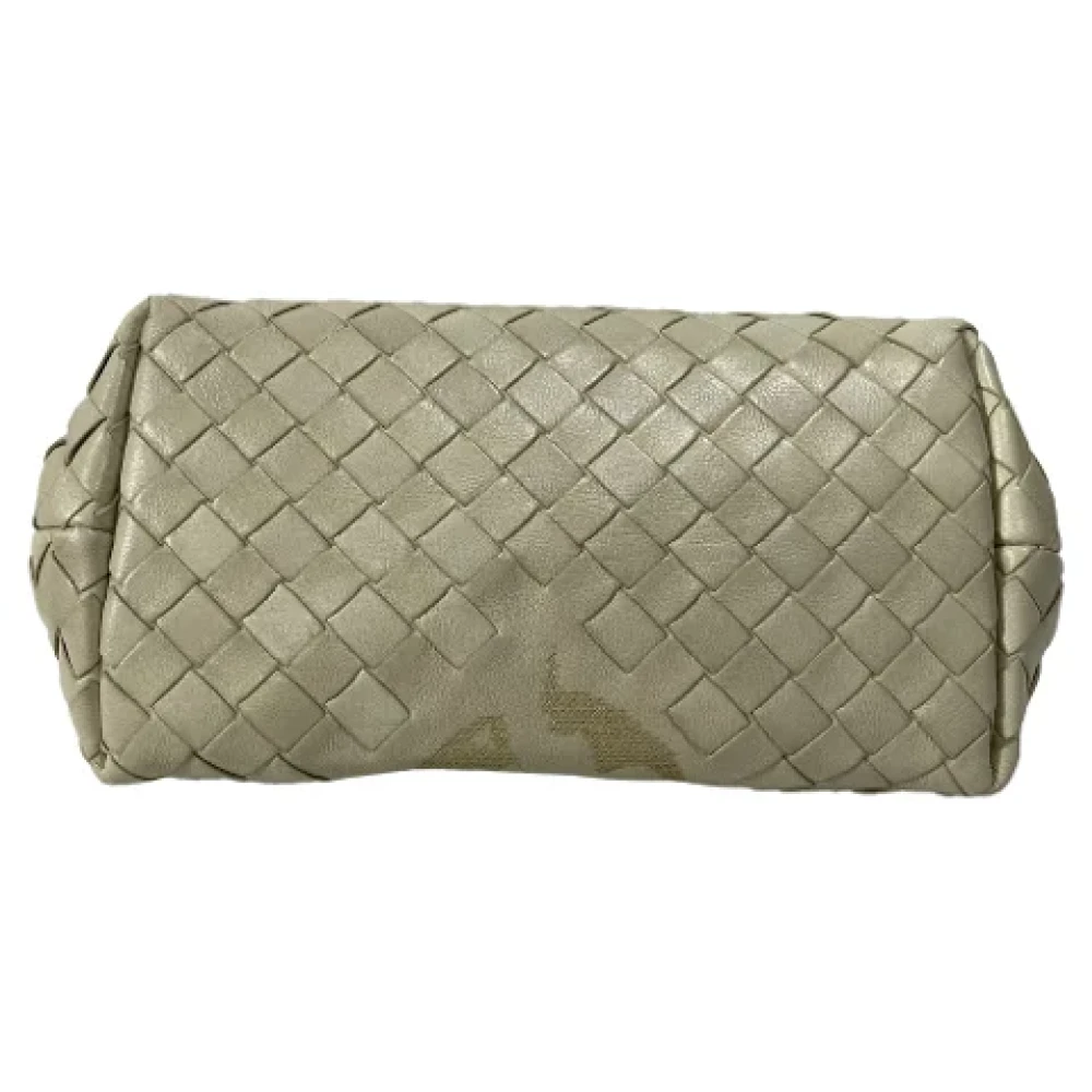 Bottega Veneta Vintage Pre-owned Leather clutches Beige Dames