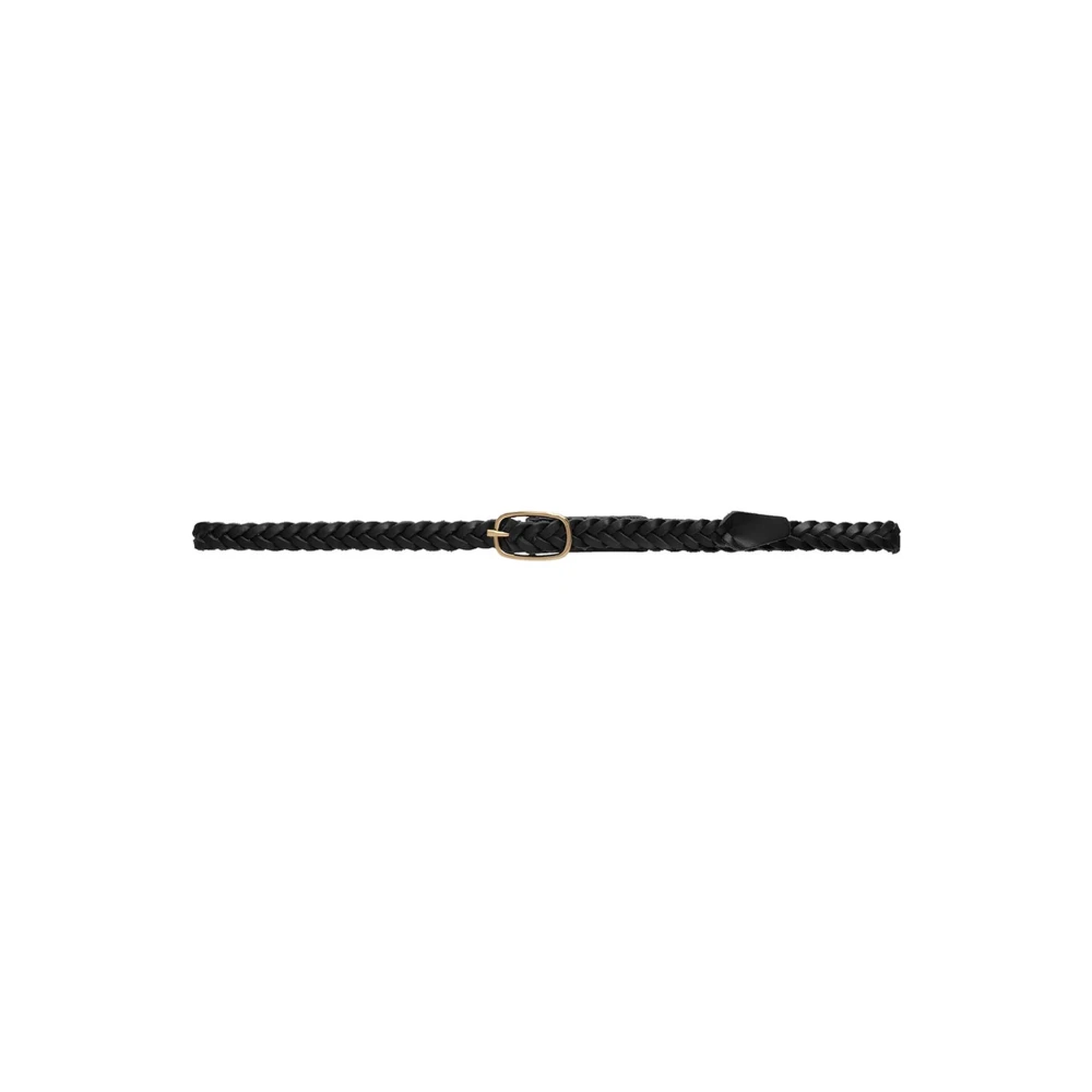Depeche Gevlochten Riem Zwart Goud 15660 Stijl Black Dames