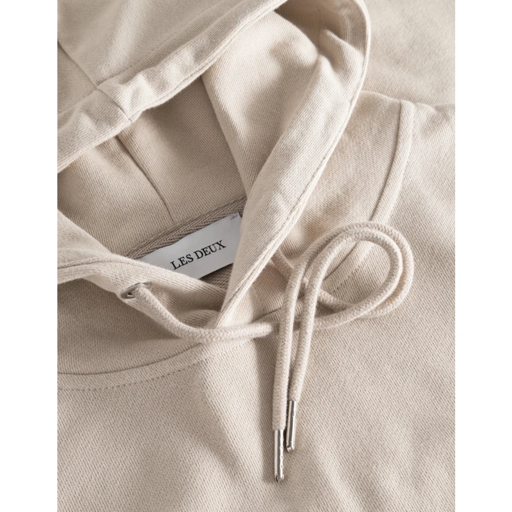 Les Deux Slim Fit Katoenen Sweatshirt Beige Heren