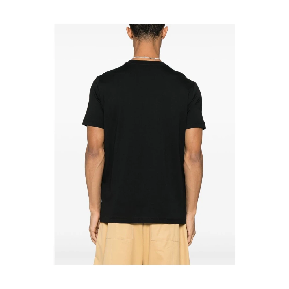 Iceberg Zwarte Crew Neck T-shirt Korte Mouwen Black Heren