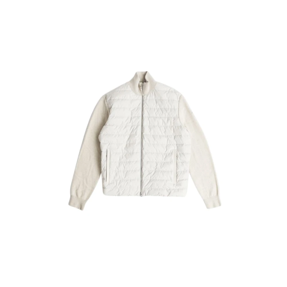 Moncler Gewatteerde Beige Ritsvest Beige Heren