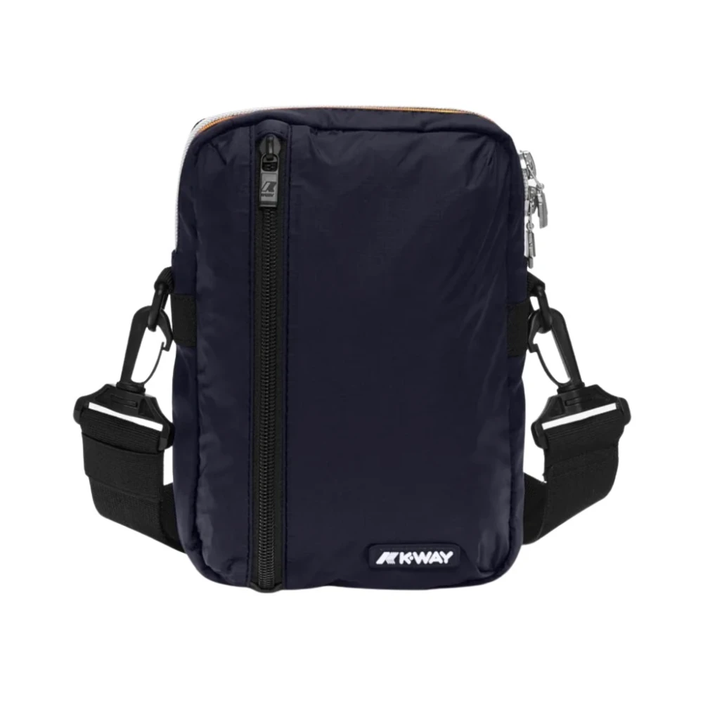 K-Way Unisex Blå Väskor One Size, Polyester, Snygg Axelväska
