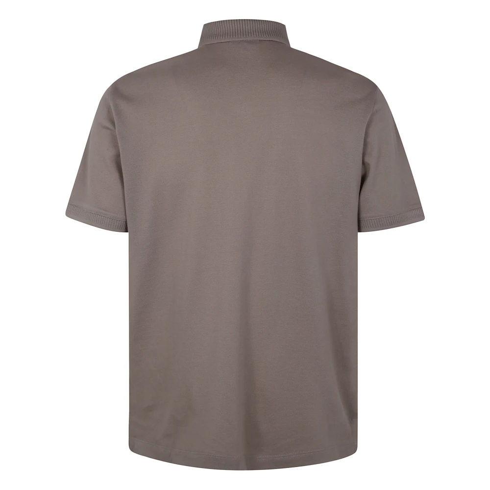 Emporio Armani Klassieke Polo Shirt voor Mannen Brown Heren