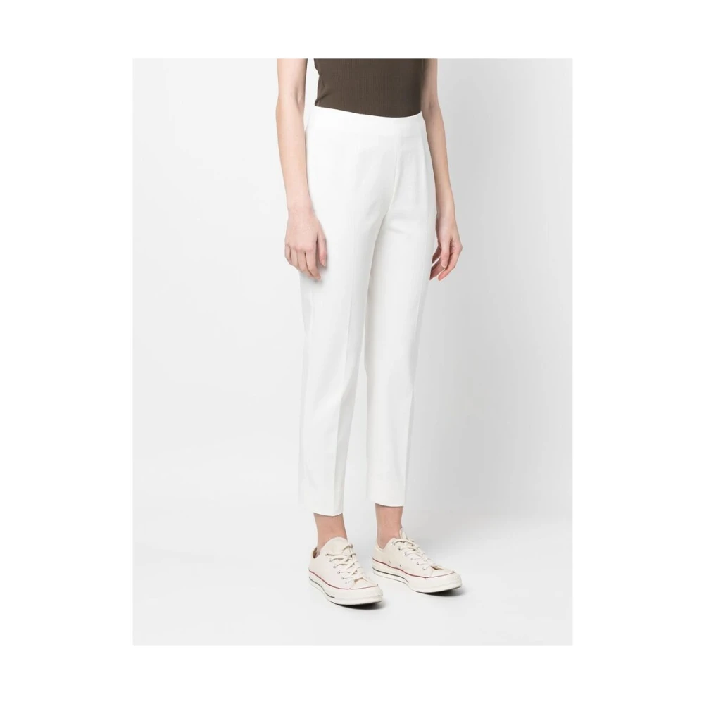 PESERICO Cropped Trousers White Dames
