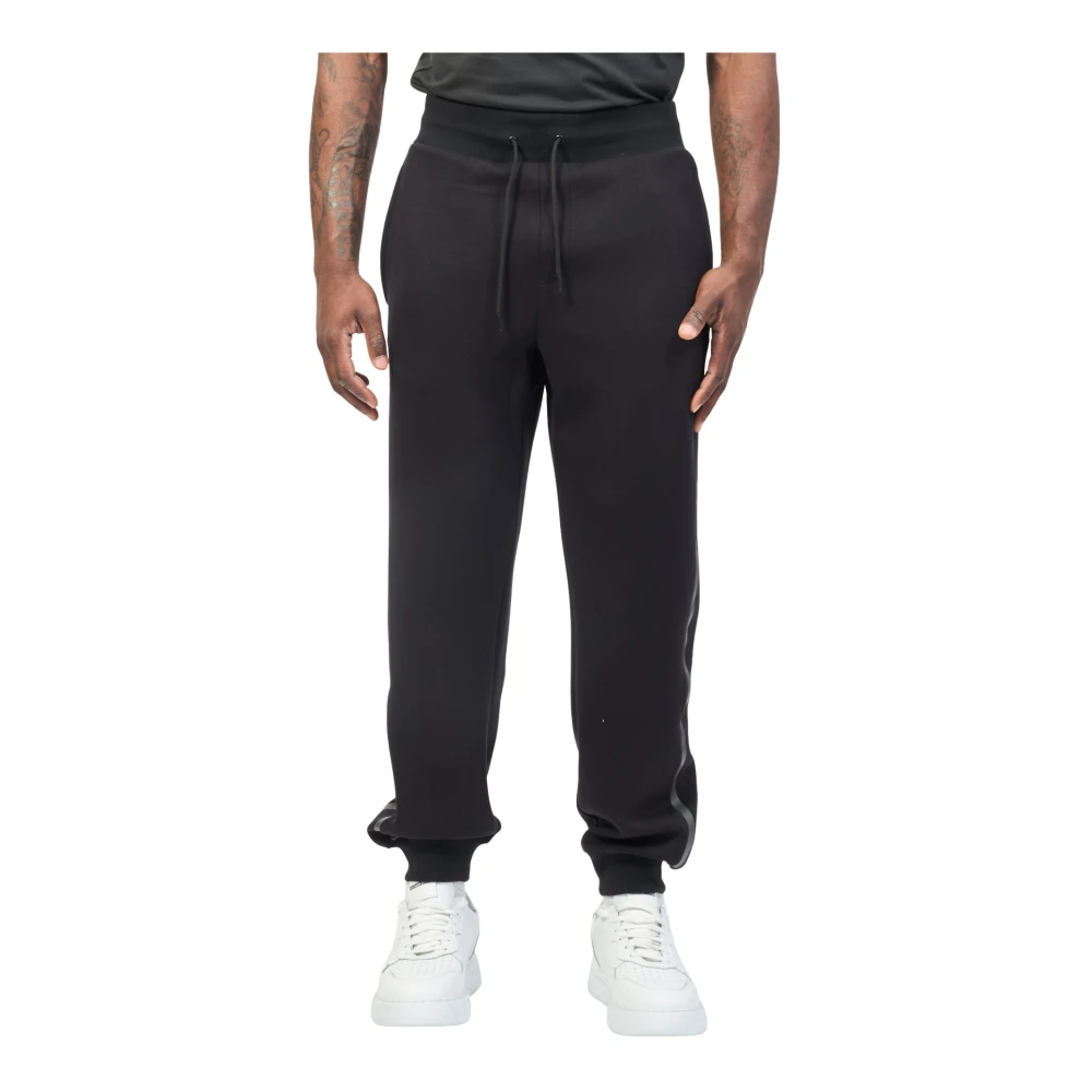 Guess Zwarte Joggerbroek met Logoprint Black Heren