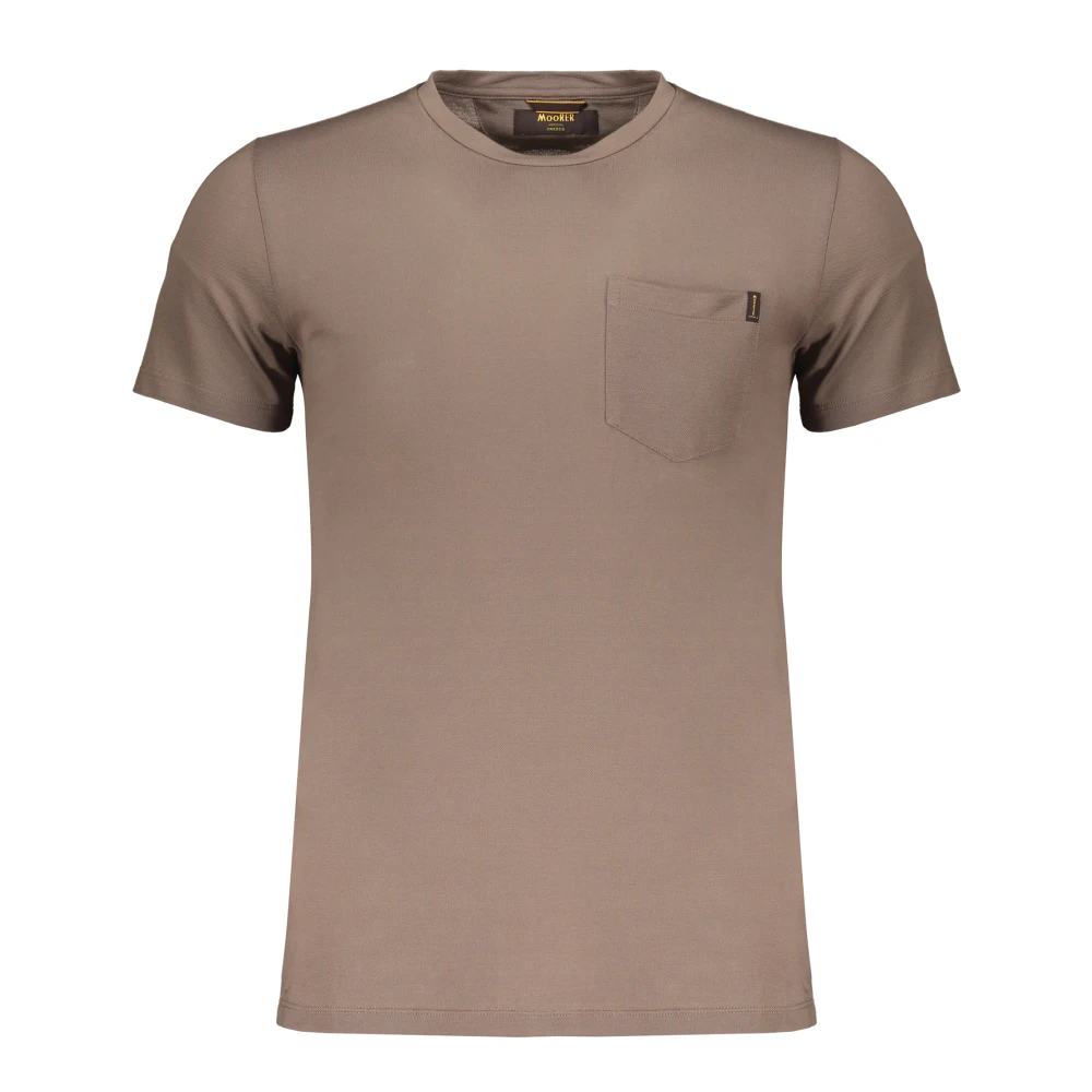 Moorer - Tops > T-Shirts - Brown - Moorer - Modalova