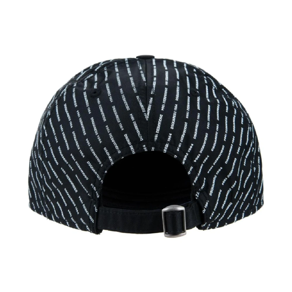 Dsquared2 Heren Baseballpet met gesp Black Unisex