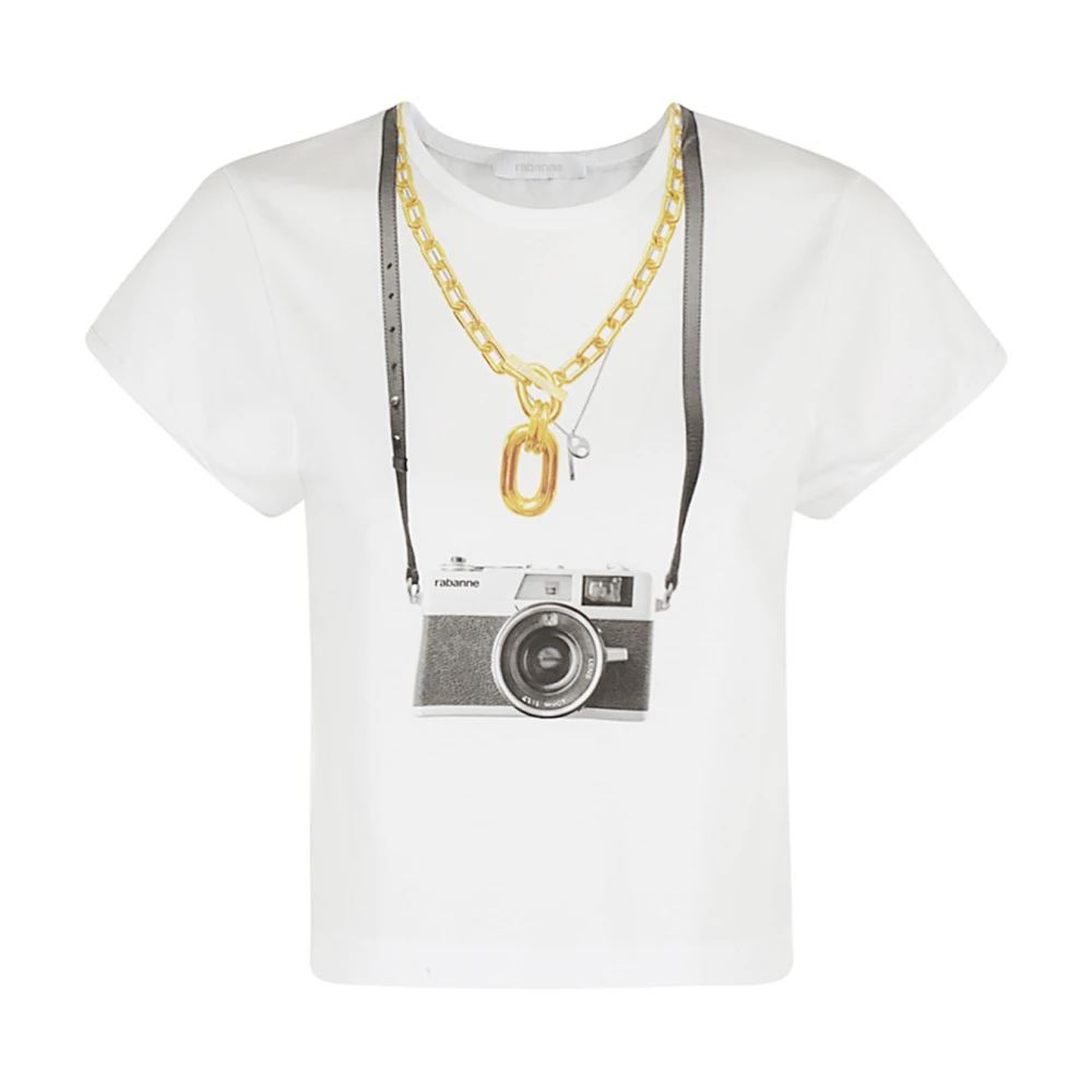 Paco Rabanne Casual Tee Shirt voor Mannen White Dames