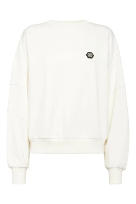 Fleece Rundhalsad Sweatshirt Logo Fatale
