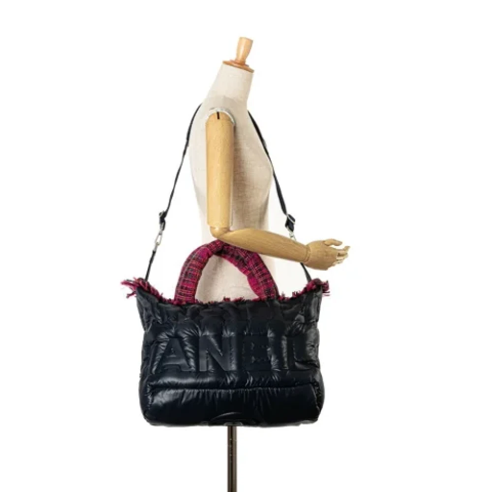 Chanel Vintage Pre-owned Nylon chanel-bags Blue Dames