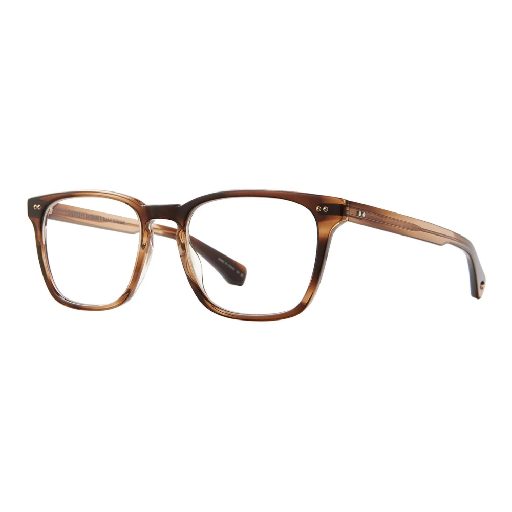 Garrett Leight Khaki Tortoise Eyewear Frames Brown Unisex