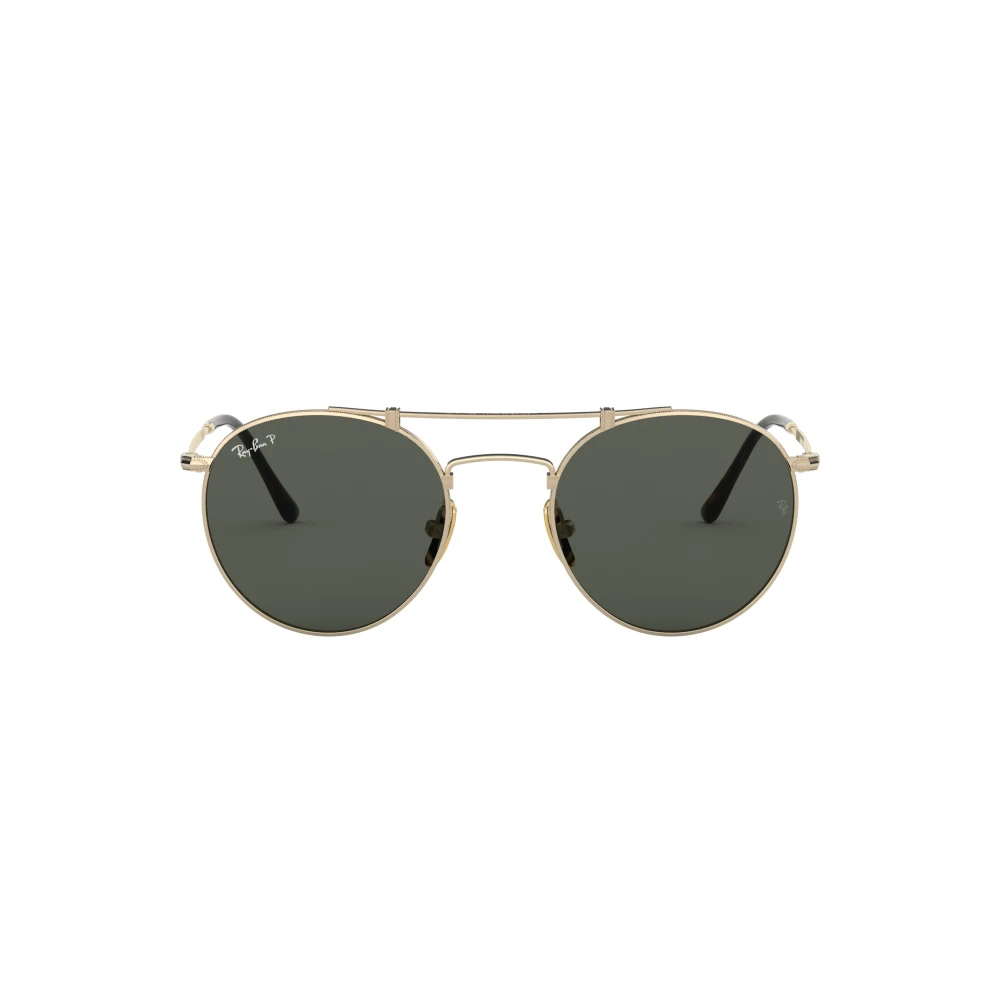 Ray-Ban Runda dubbla bridge titan polariserade Gul Dam