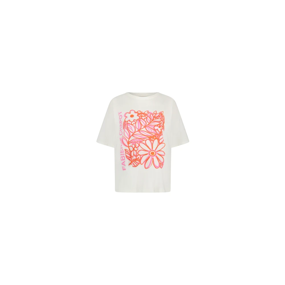 Fabienne Chapot Roze Bloom T-shirt White Dames