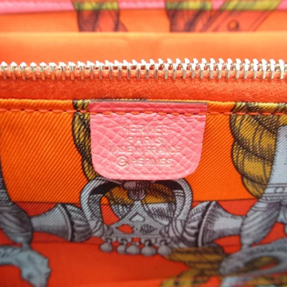 Hermès Vintage Pre-owned Leather wallets Pink Dames