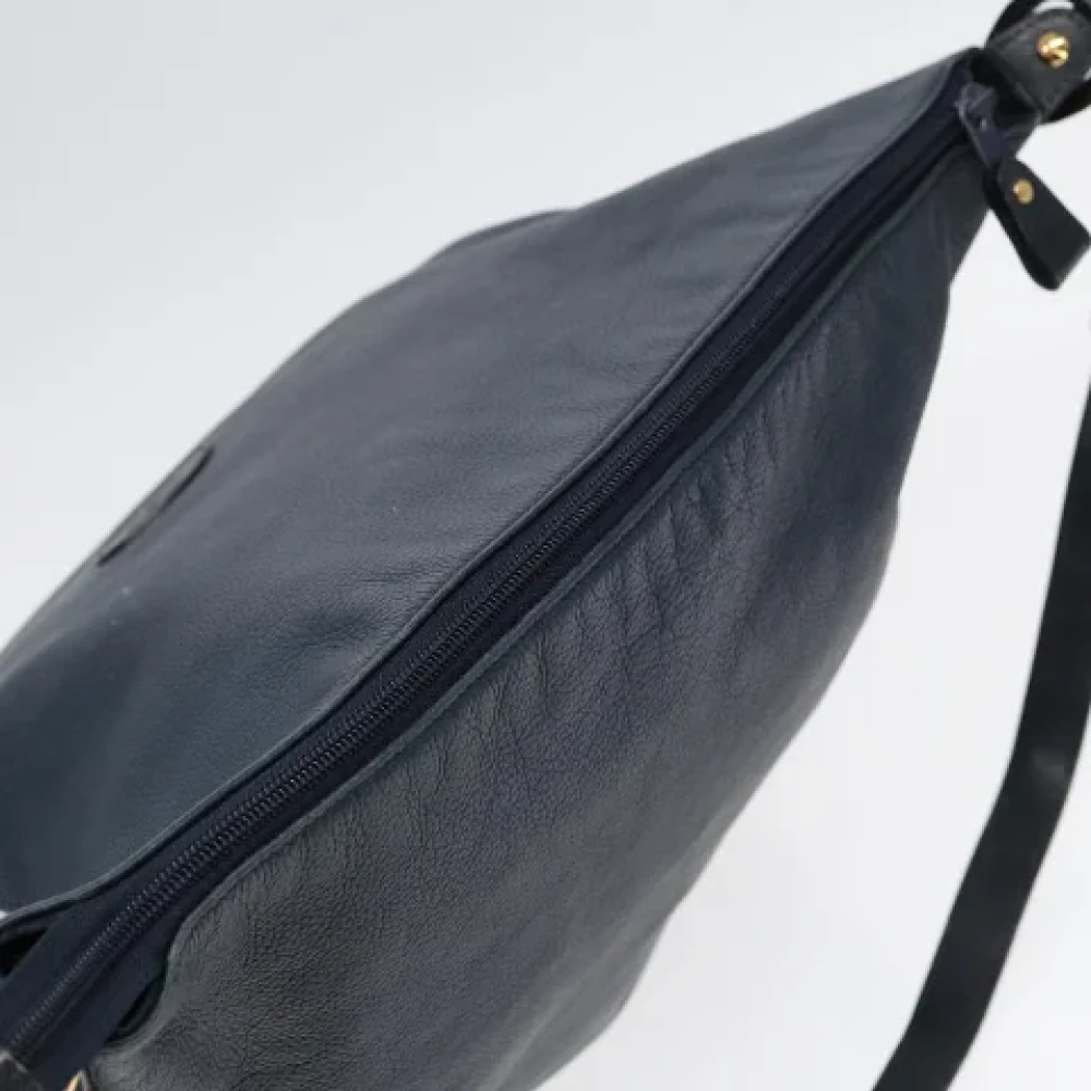 Gucci Vintage Pre-owned Leather gucci-bags Blue Dames