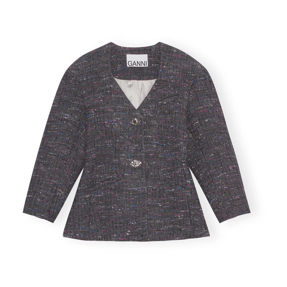 Ganni Mujer Gris - Blazer - Jackets - S