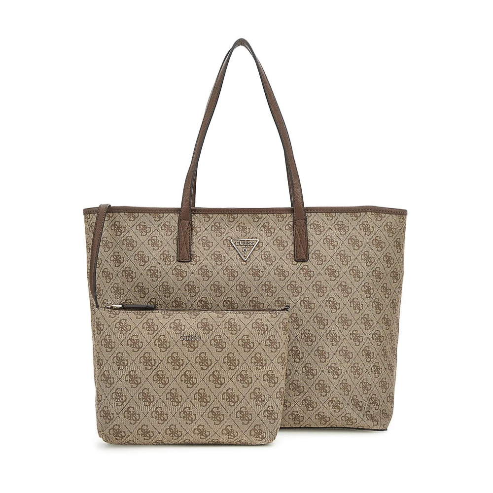 Guess Women's Beige Shopping Bags, One Size, Elegant Latte Tote Bag