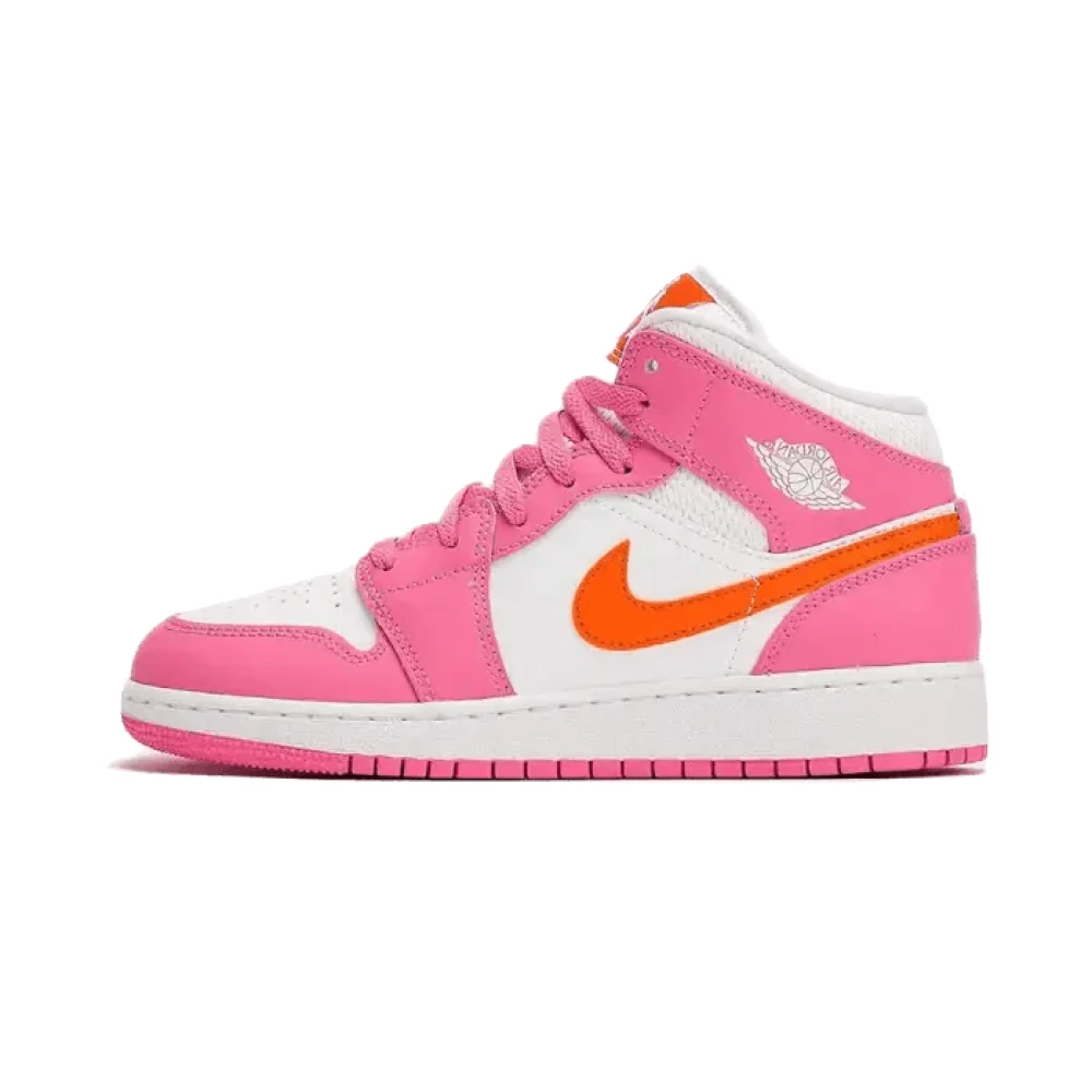 Jordan Pink Vibrant Mid Sicle Safety Orange Shoes - Male - Trainers - 5 Uk - Sport