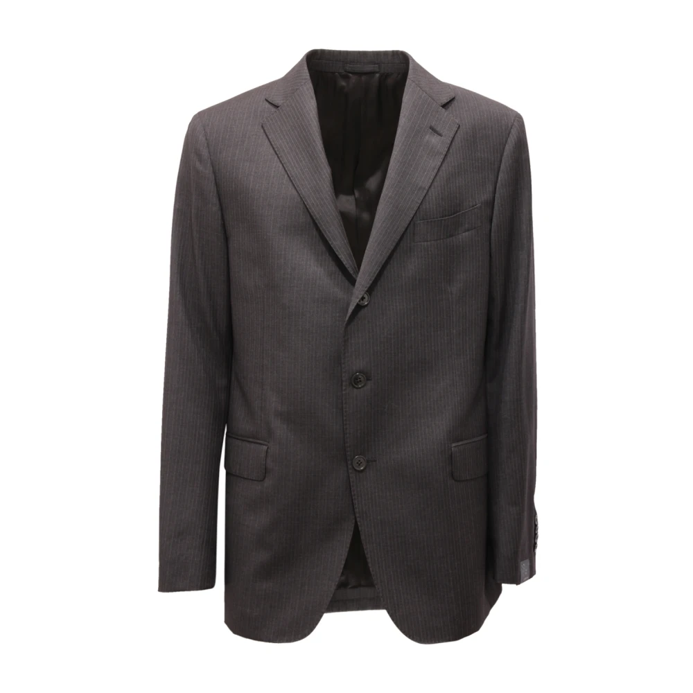 Lardini Men's Gray Wool Suit