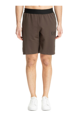 drawstring-plain-track-shorts-with-logo