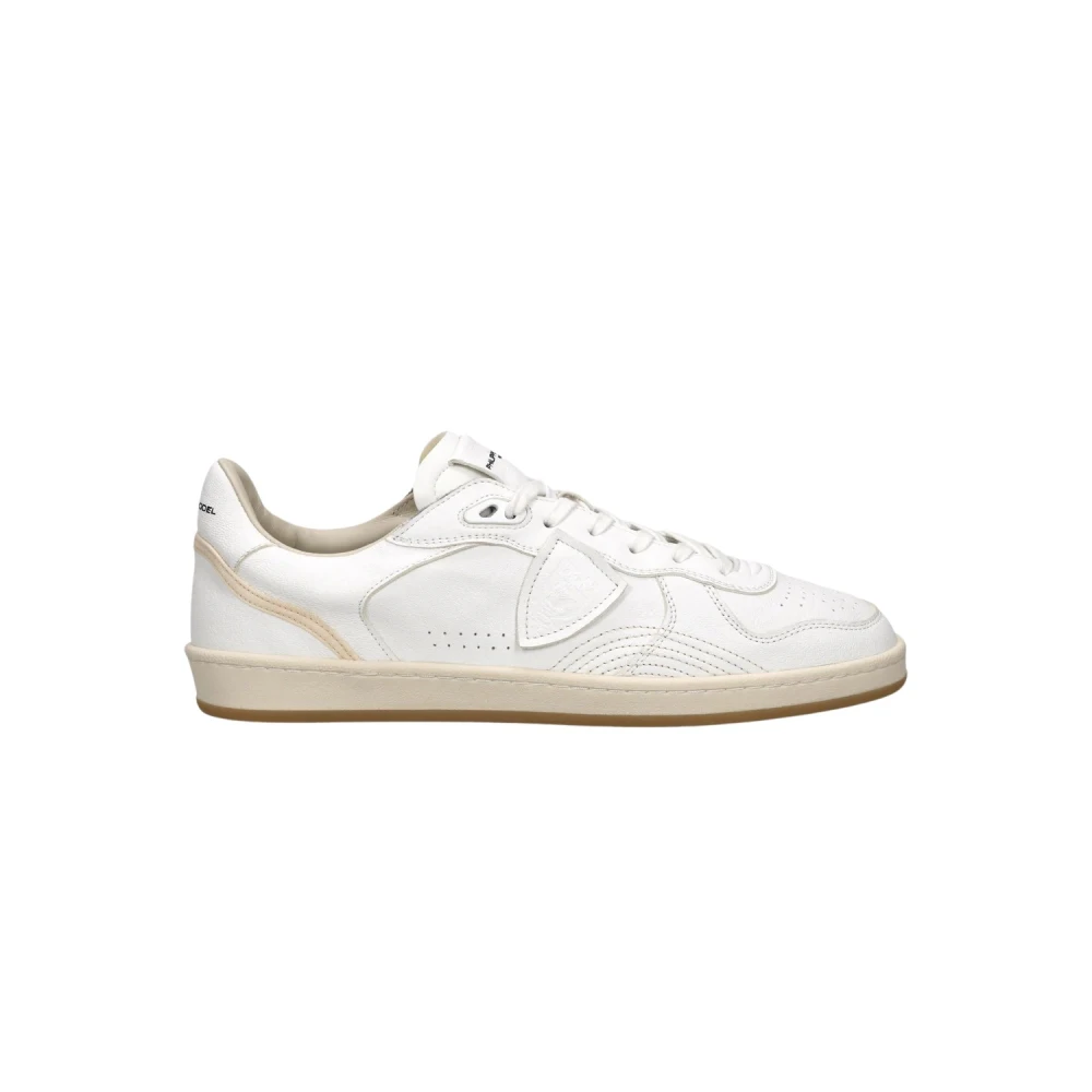 Philippe Model Sneakers Camoscio e Pelle Heren Schoenen Wit