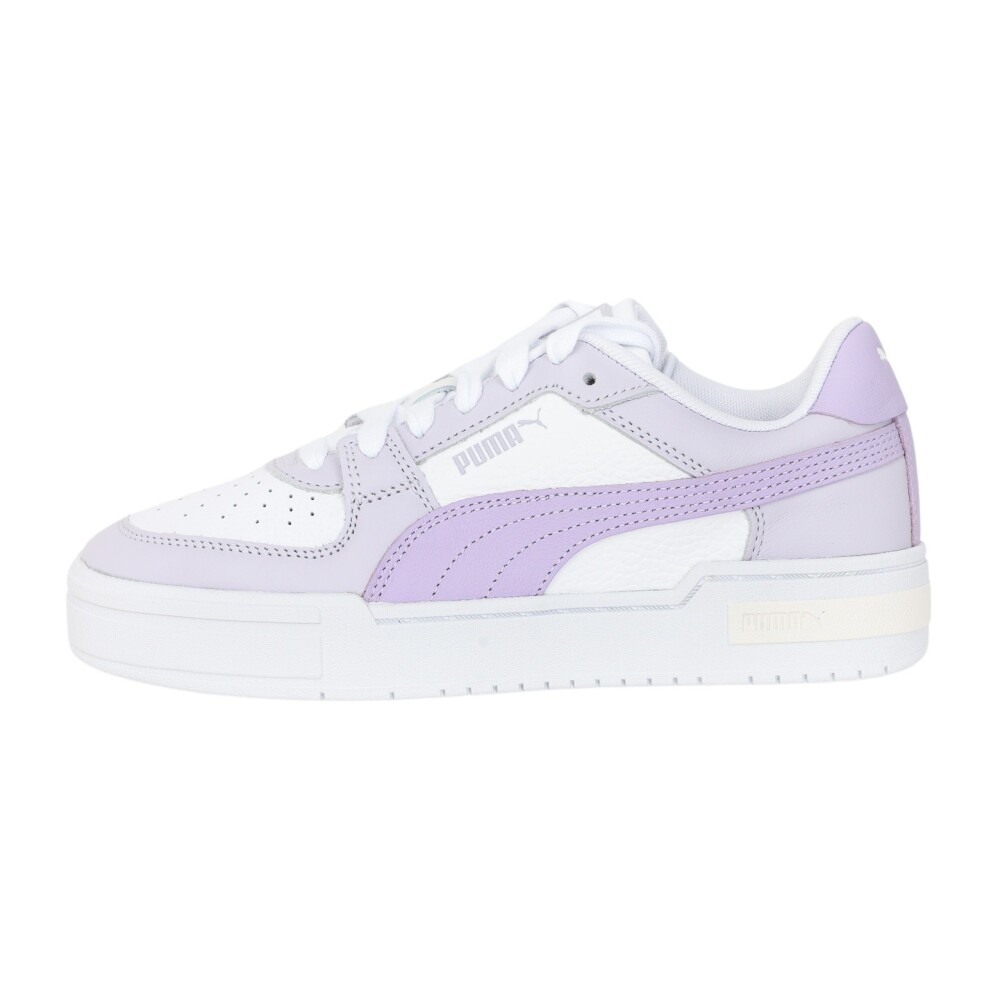 Zapatillas cl sicas blancas y lila de perfil bajo PUMA Zapatillas