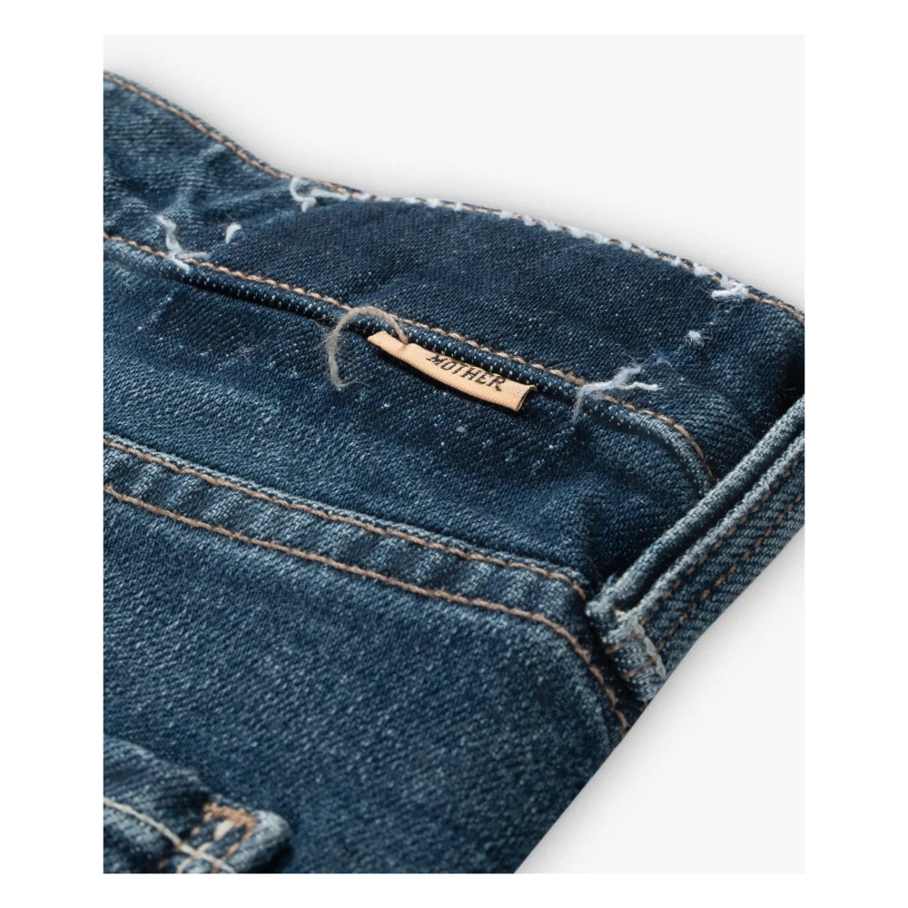 Mother Luxe Denim Wijde Pijp Jeans Blue Dames