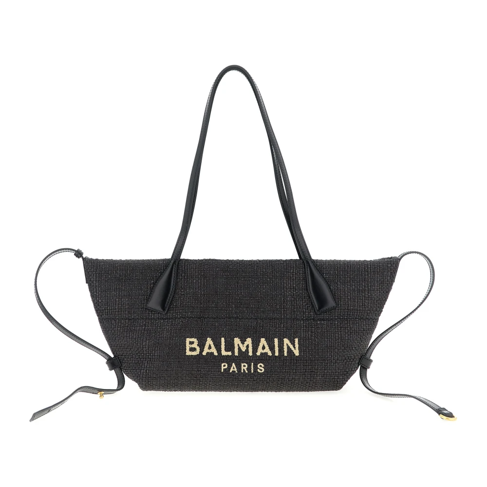 Balmain Black Track Tote Bag - Female - Shoulder Bags - One Size - Bags