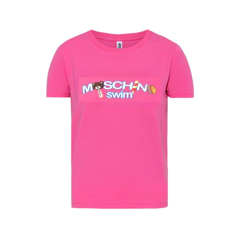 Moschino Fuchsia Multicolor T-shirt Damesmode Pink Dames