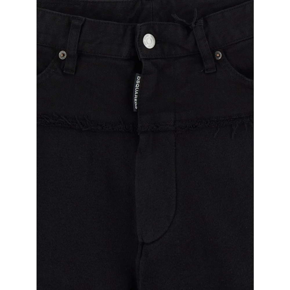 Dsquared2 Sportieve Gym Broek voor Actieve Levensstijl Black Heren