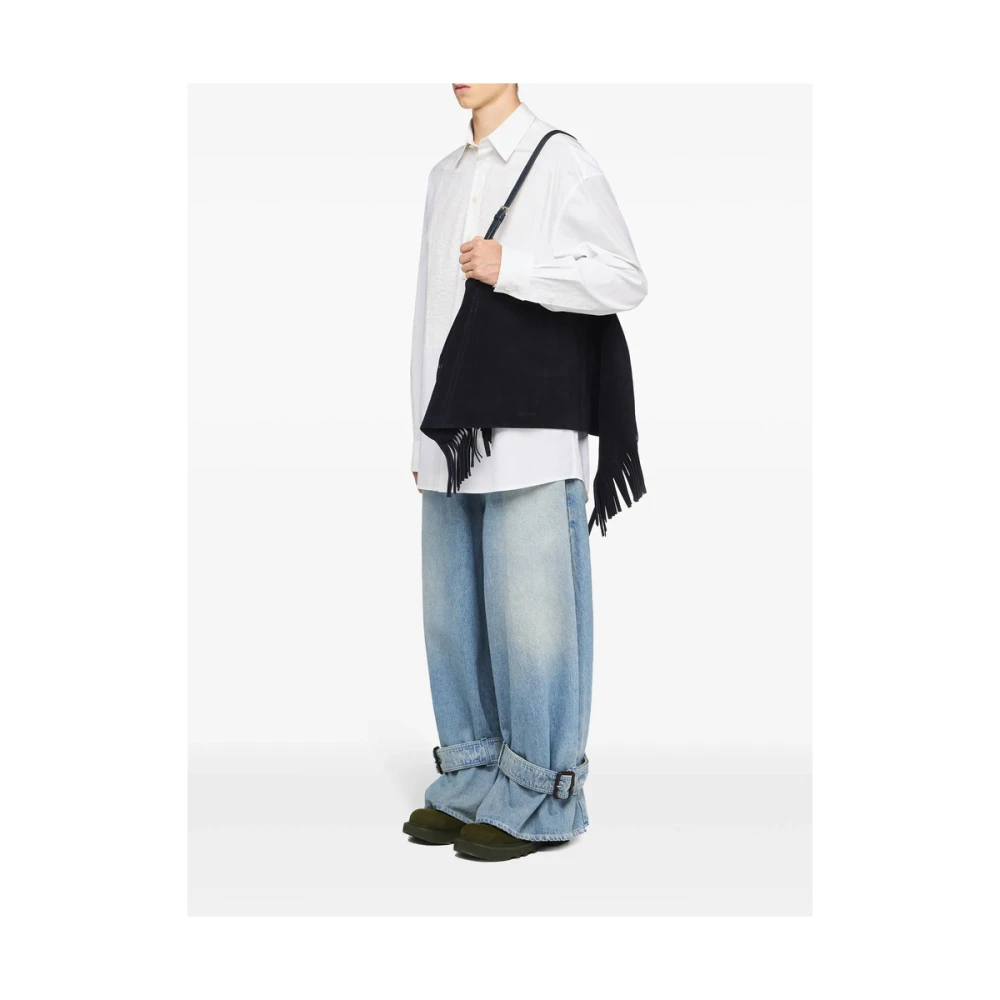 JW Anderson Witte Kant Panel Shirt White Heren