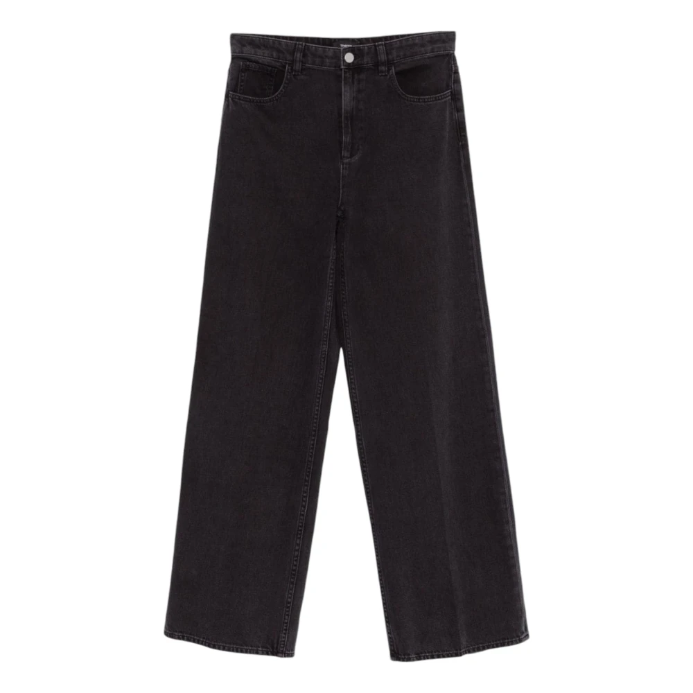 Theory Klassieke Denim Jeans met Vijf Zakken Black Dames