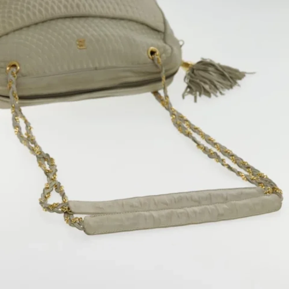 Bally Pre-owned Leather crossbody-bags Beige Dames