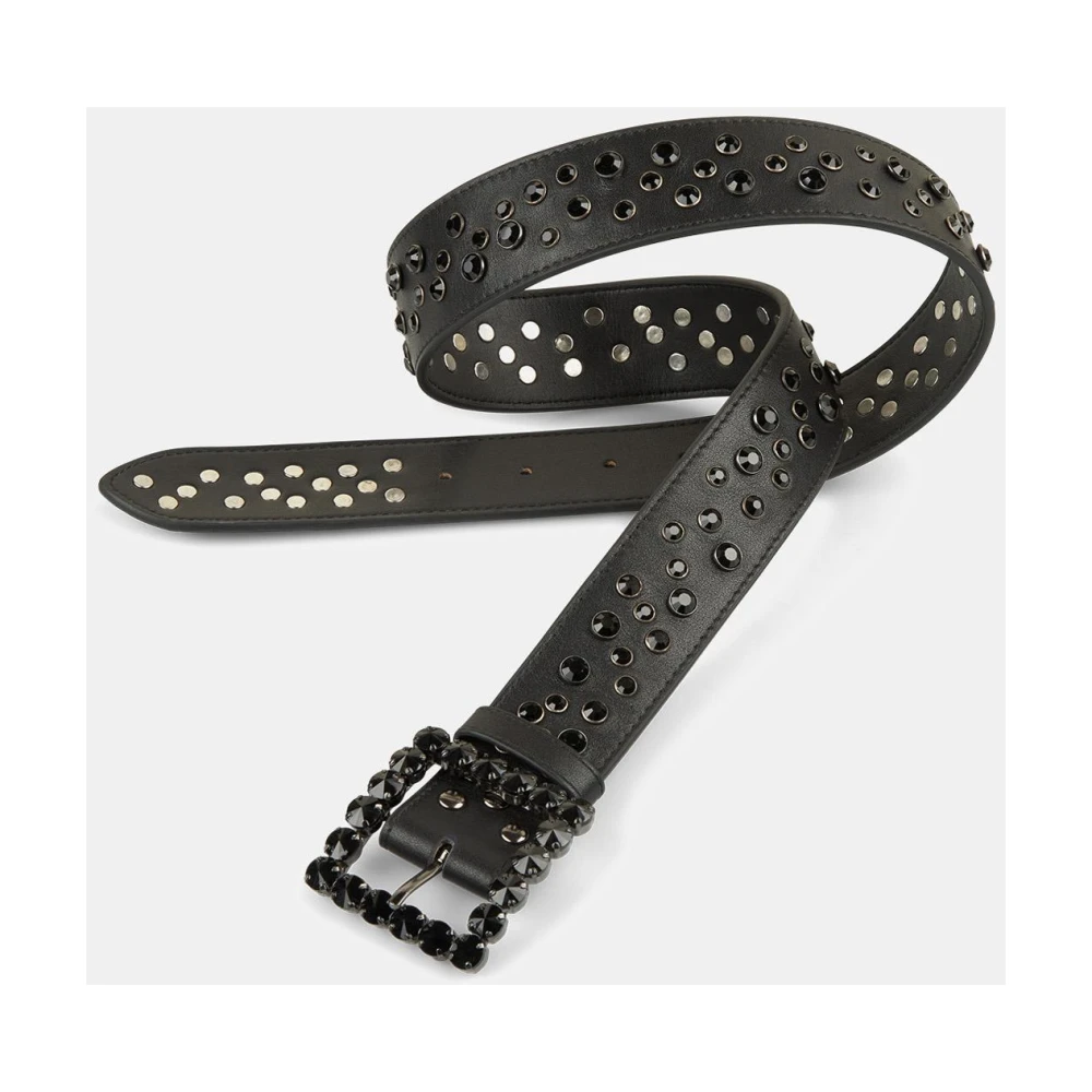 Alma en Pena Leren riem studs Black Dames